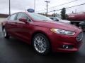 Ford Fusion SE Ruby Red Metallic photo #3