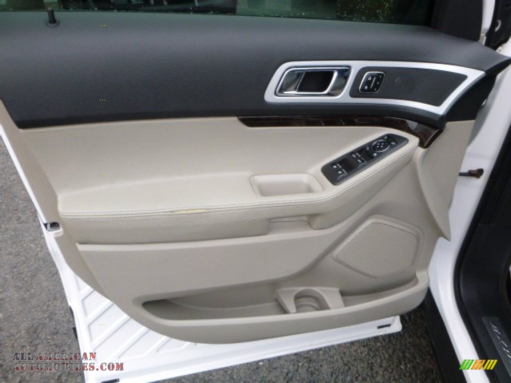2011 Explorer Limited 4WD - White Platinum Tri-Coat / Pecan/Charcoal photo #14