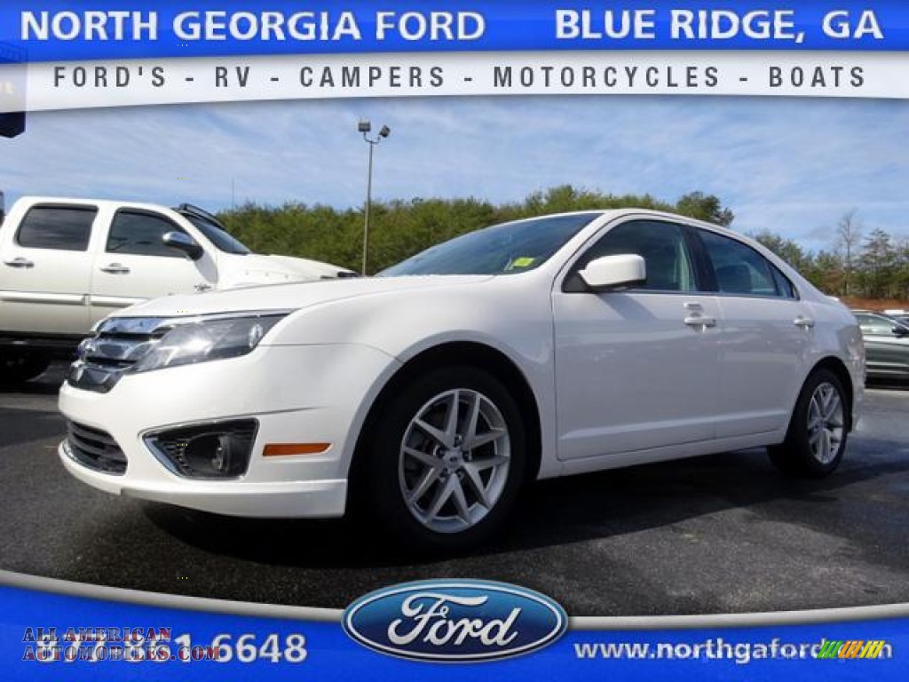White Suede / Medium Light Stone Ford Fusion SEL