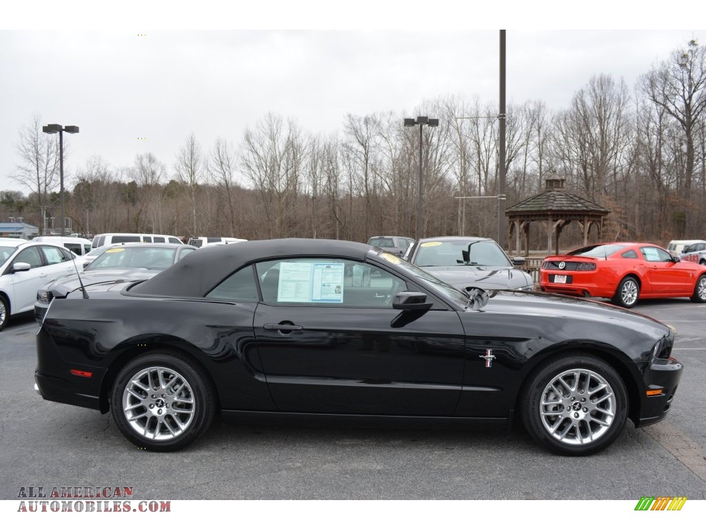 2014 Mustang V6 Premium Convertible - Black / Charcoal Black photo #2