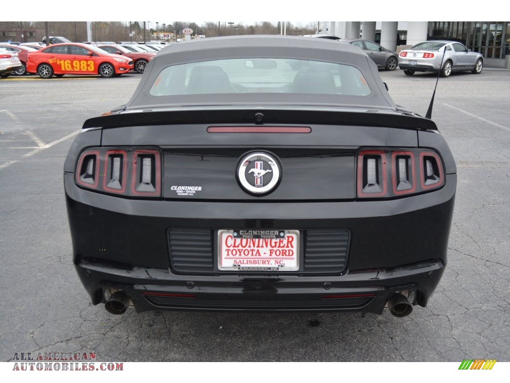 2014 Mustang V6 Premium Convertible - Black / Charcoal Black photo #4