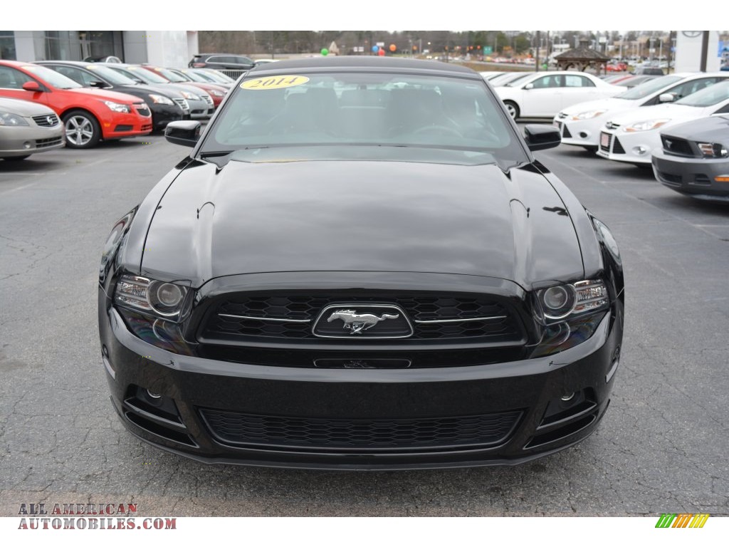 2014 Mustang V6 Premium Convertible - Black / Charcoal Black photo #7