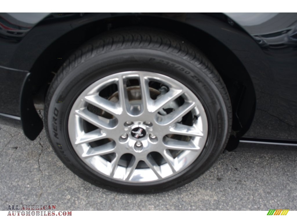2014 Mustang V6 Premium Convertible - Black / Charcoal Black photo #8