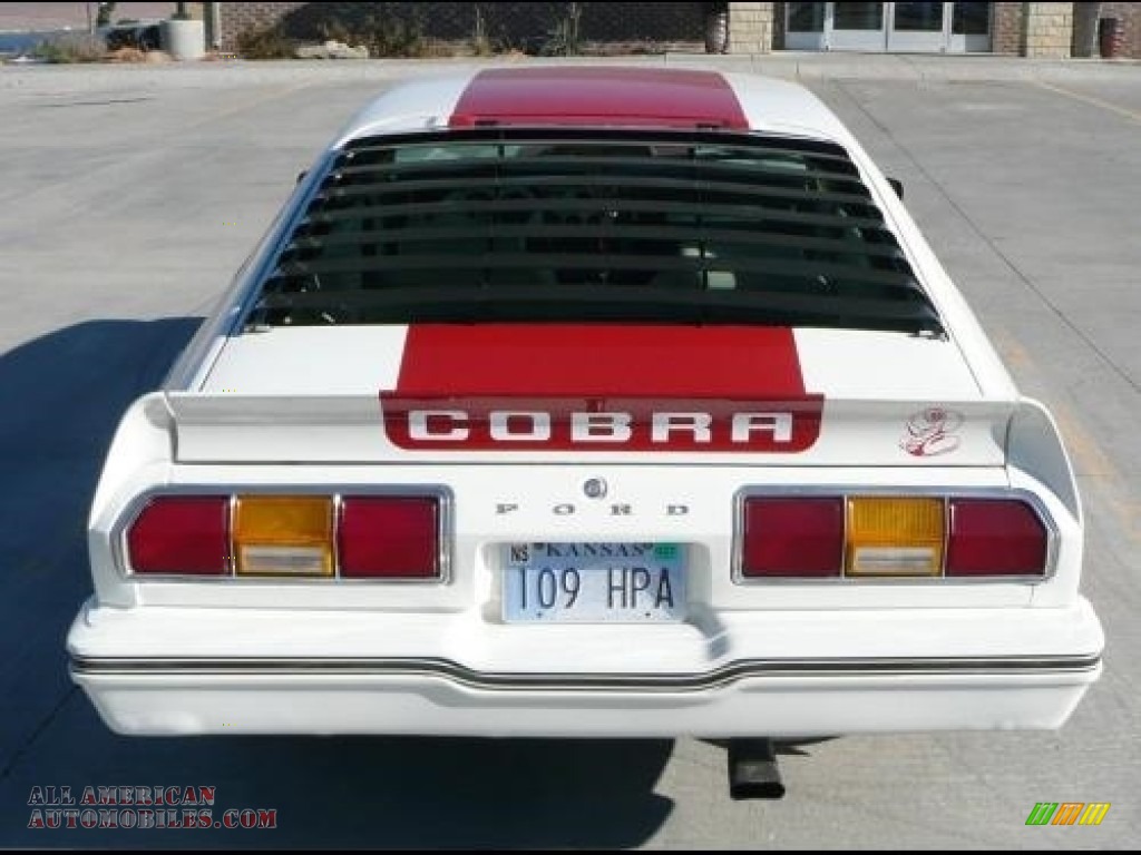 1978 Mustang II Cobra - Polar White / White/Black photo #2
