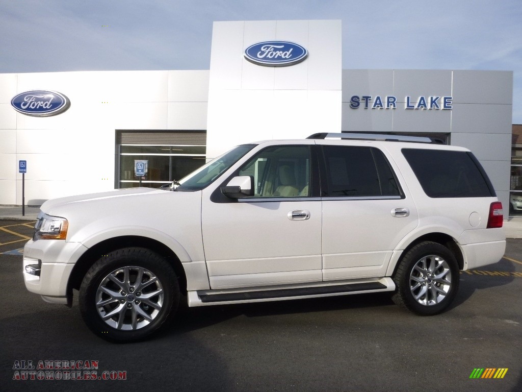 White Platinum Metallic Tricoat / Dune Ford Expedition Limited 4x4