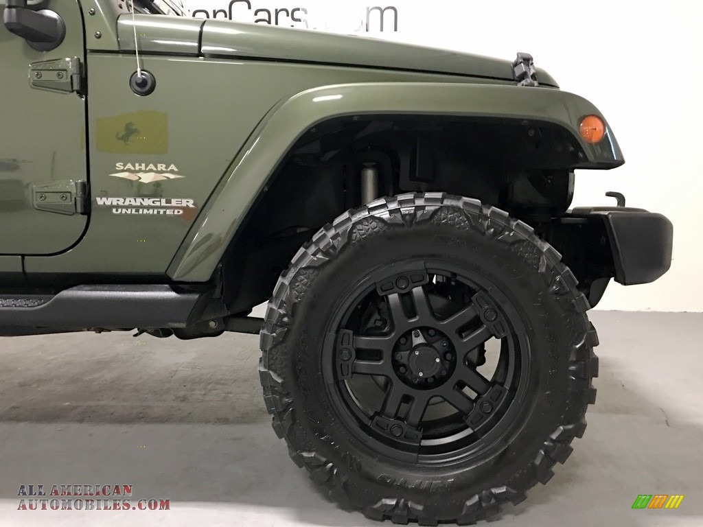 2008 Wrangler Unlimited Sahara 4x4 - Jeep Green Metallic / Dark Khaki/Medium Khaki photo #31