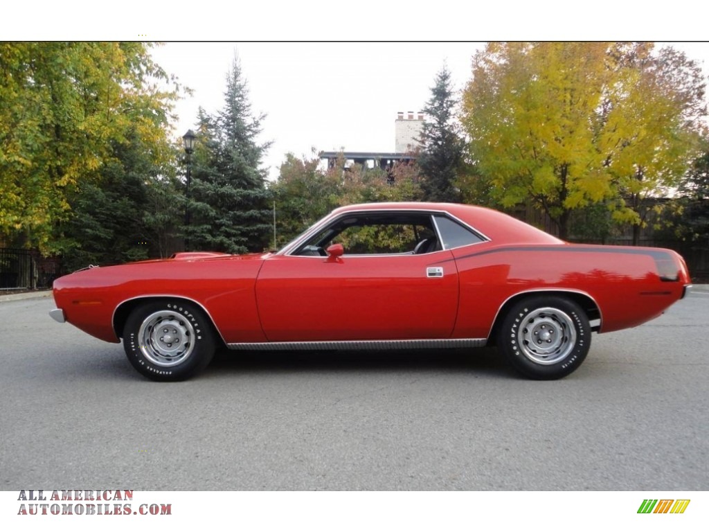 Rallye Red / Black Plymouth Cuda Hemi