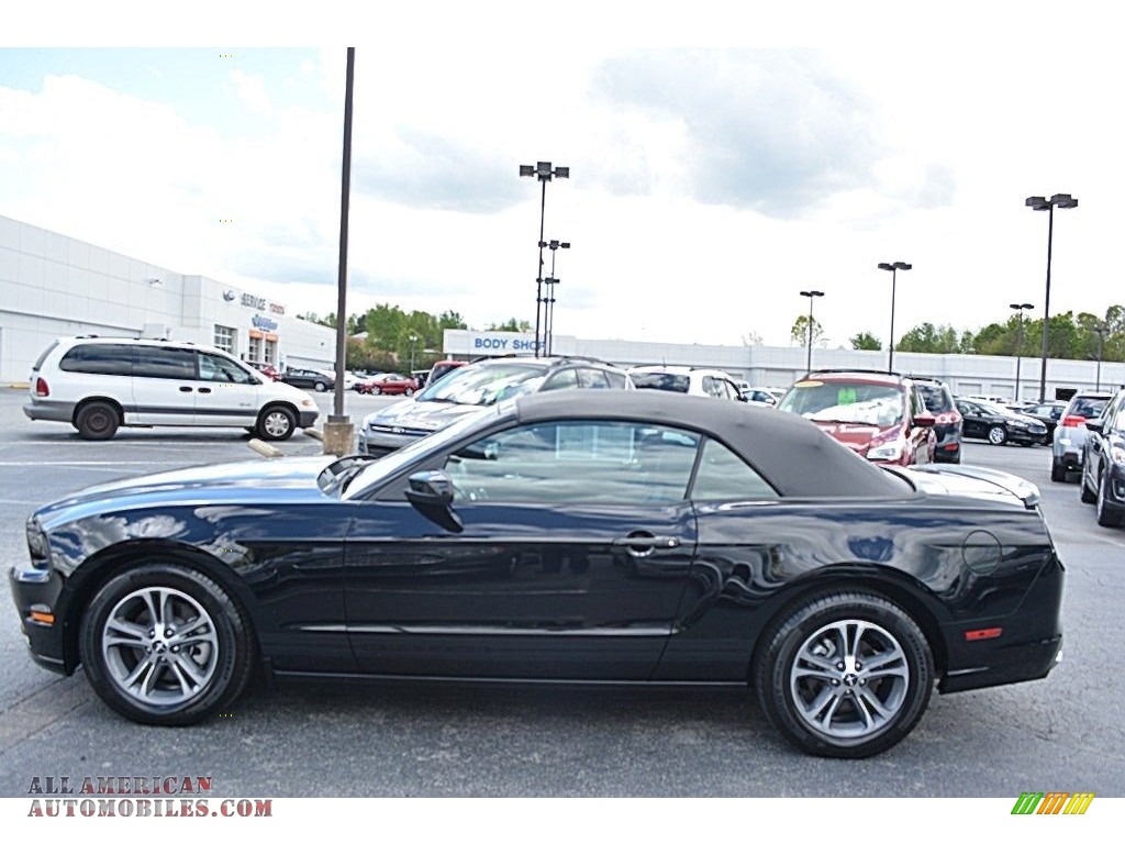 2014 Mustang V6 Premium Convertible - Black / Charcoal Black photo #6