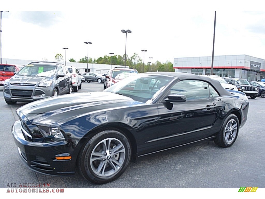 2014 Mustang V6 Premium Convertible - Black / Charcoal Black photo #7