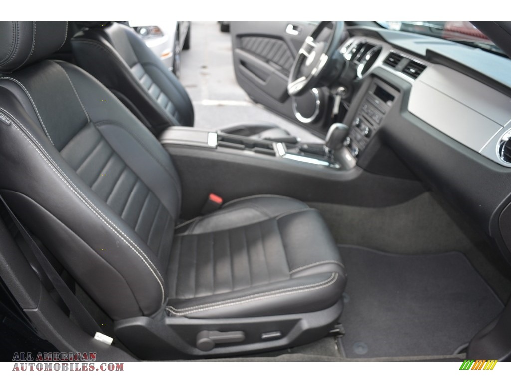 2014 Mustang V6 Premium Convertible - Black / Charcoal Black photo #13