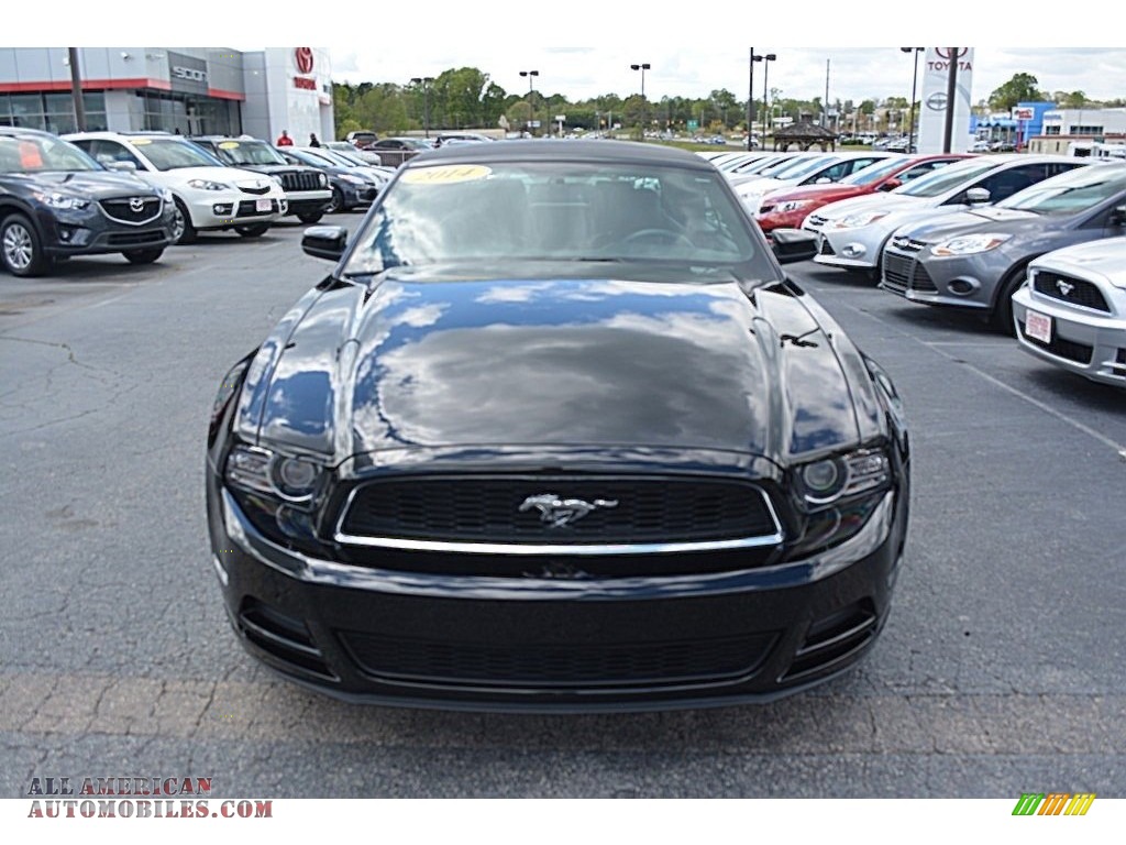 2014 Mustang V6 Premium Convertible - Black / Charcoal Black photo #25