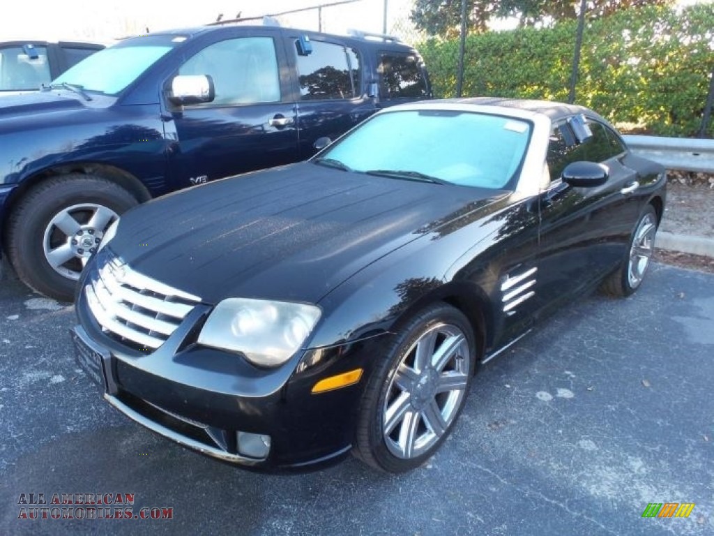 Black / Dark Slate Gray/Cedar Chrysler Crossfire Limited Coupe