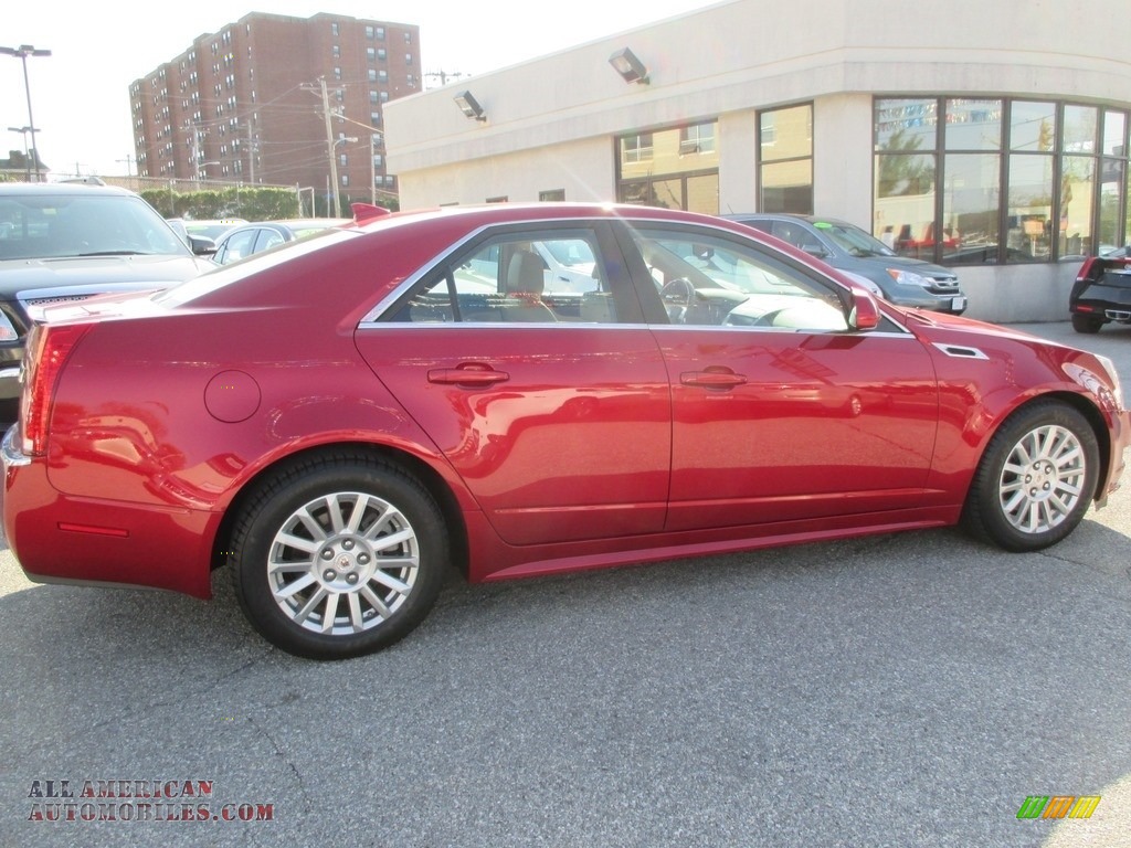 2012 CTS 4 3.0 AWD Sedan - Crystal Red Tintcoat / Cashmere/Cocoa photo #7
