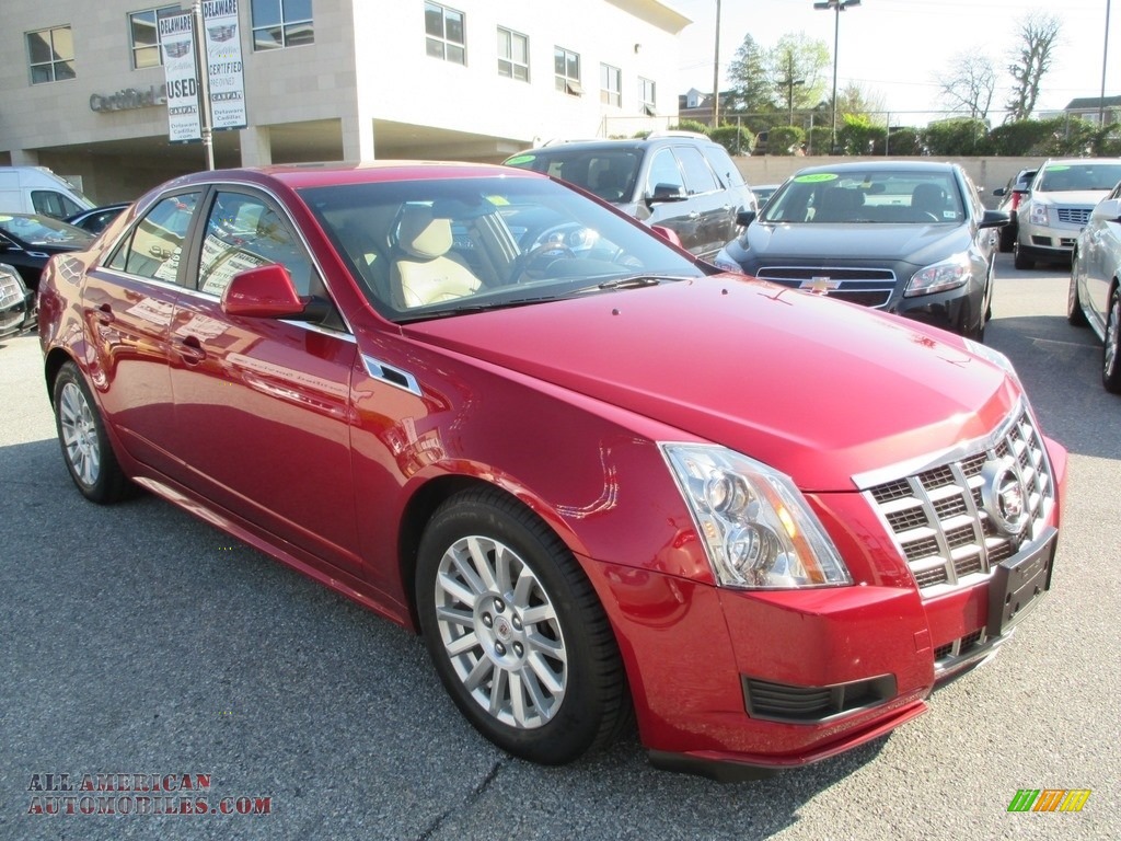 2012 CTS 4 3.0 AWD Sedan - Crystal Red Tintcoat / Cashmere/Cocoa photo #8