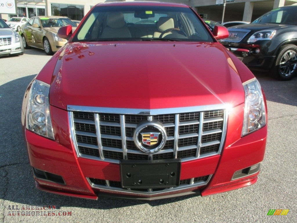 2012 CTS 4 3.0 AWD Sedan - Crystal Red Tintcoat / Cashmere/Cocoa photo #9