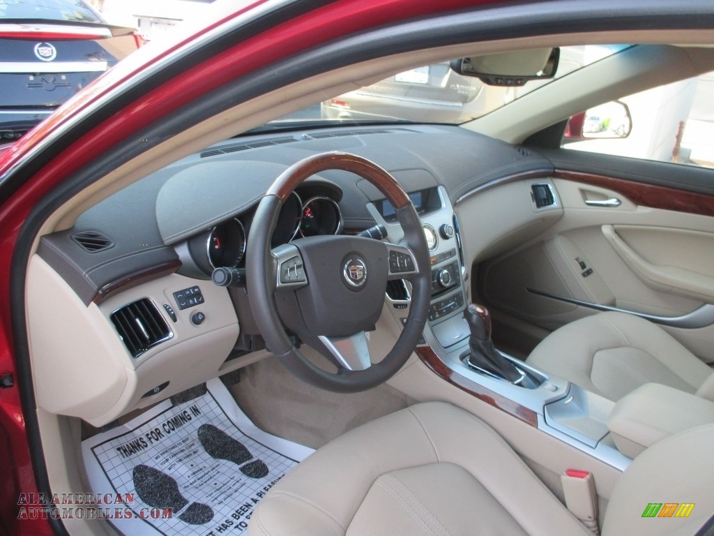 2012 CTS 4 3.0 AWD Sedan - Crystal Red Tintcoat / Cashmere/Cocoa photo #11