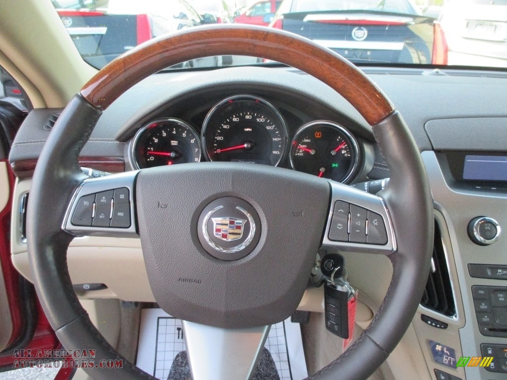2012 CTS 4 3.0 AWD Sedan - Crystal Red Tintcoat / Cashmere/Cocoa photo #12