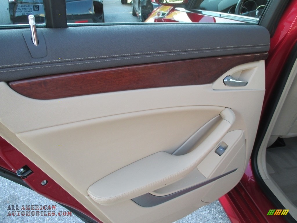 2012 CTS 4 3.0 AWD Sedan - Crystal Red Tintcoat / Cashmere/Cocoa photo #22