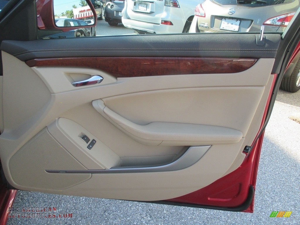 2012 CTS 4 3.0 AWD Sedan - Crystal Red Tintcoat / Cashmere/Cocoa photo #24