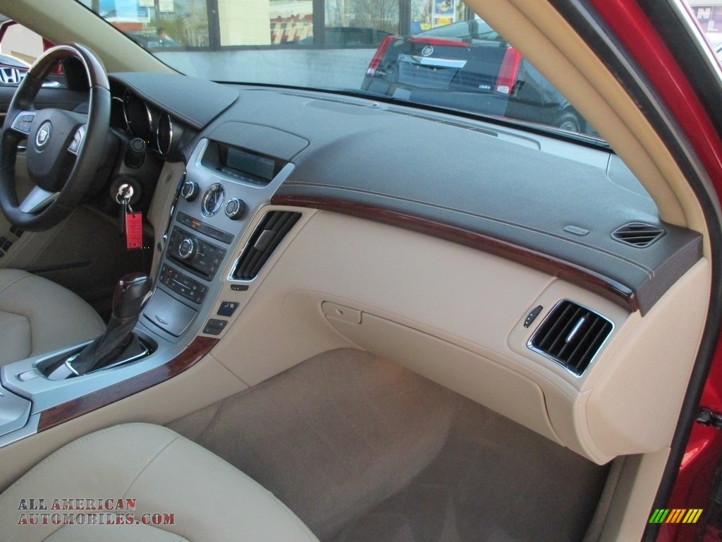 2012 CTS 4 3.0 AWD Sedan - Crystal Red Tintcoat / Cashmere/Cocoa photo #27