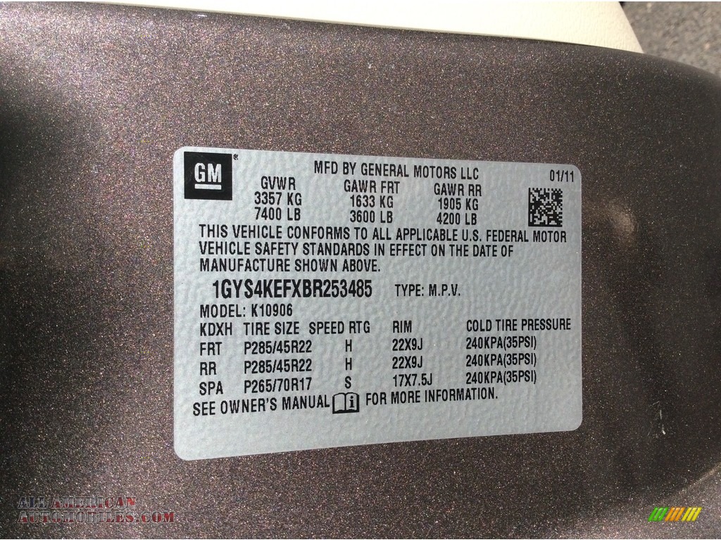 2011 Escalade ESV Platinum AWD - Mocha Steel Metallic / Cocoa/Light Linen Tehama Leather photo #19