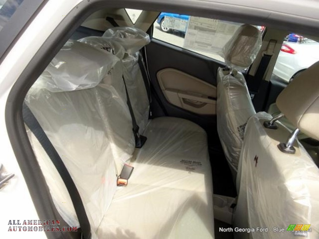 2016 Fiesta SE Hatchback - White Platinum Metallic Tri-coat / Medium Light Stone photo #14