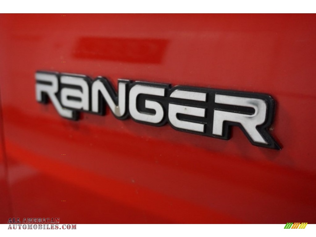 2000 Ranger XLT Regular Cab - Bright Red / Medium Graphite photo #76