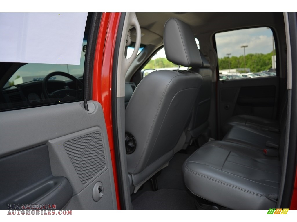 2007 Ram 1500 Laramie Quad Cab 4x4 - Inferno Red Crystal Pearl / Medium Slate Gray photo #13