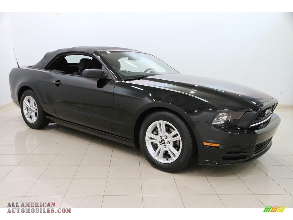 2014 Mustang V6 Convertible - Black / Charcoal Black photo #2