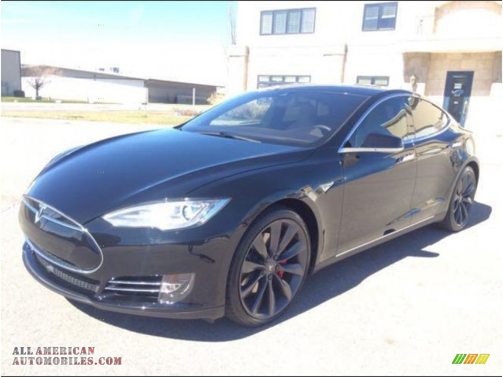 2015 Model S P85D Performance - Solid Black / Grey photo #1