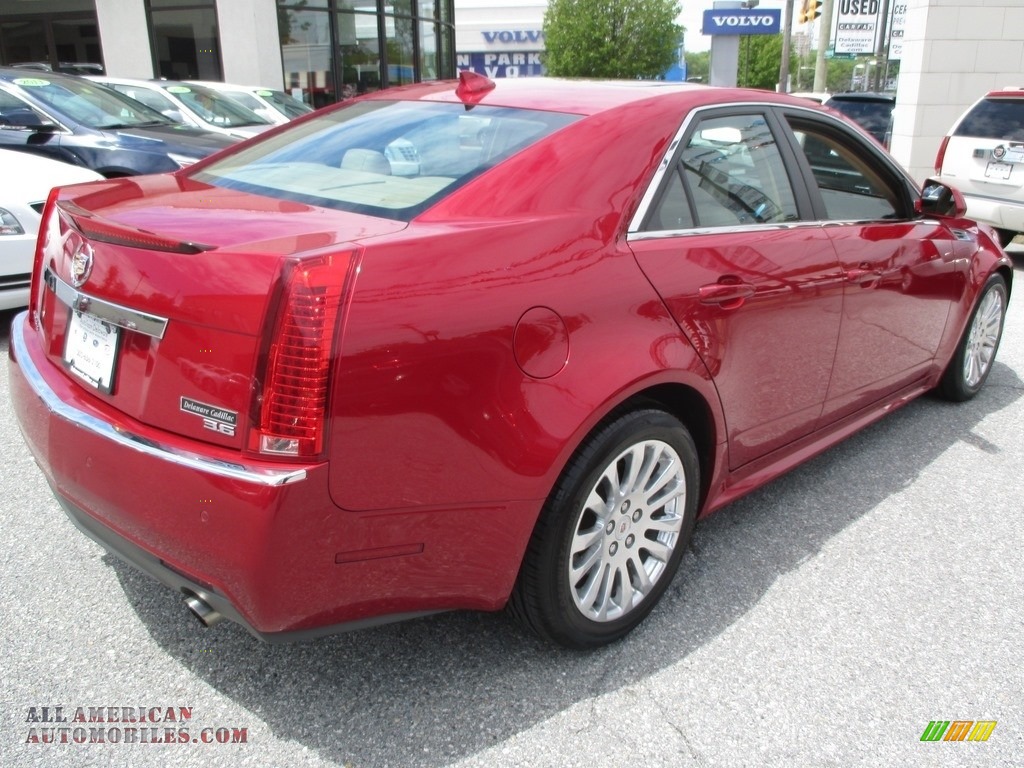 2010 CTS 4 3.6 AWD Sedan - Crystal Red Tintcoat / Cashmere/Cocoa photo #6