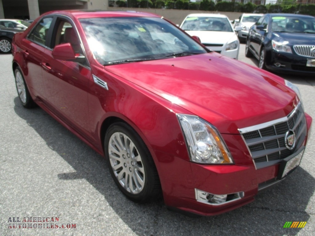 2010 CTS 4 3.6 AWD Sedan - Crystal Red Tintcoat / Cashmere/Cocoa photo #8