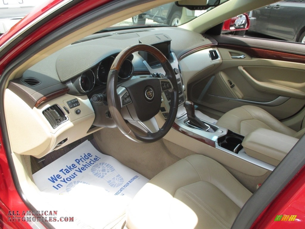 2010 CTS 4 3.6 AWD Sedan - Crystal Red Tintcoat / Cashmere/Cocoa photo #11