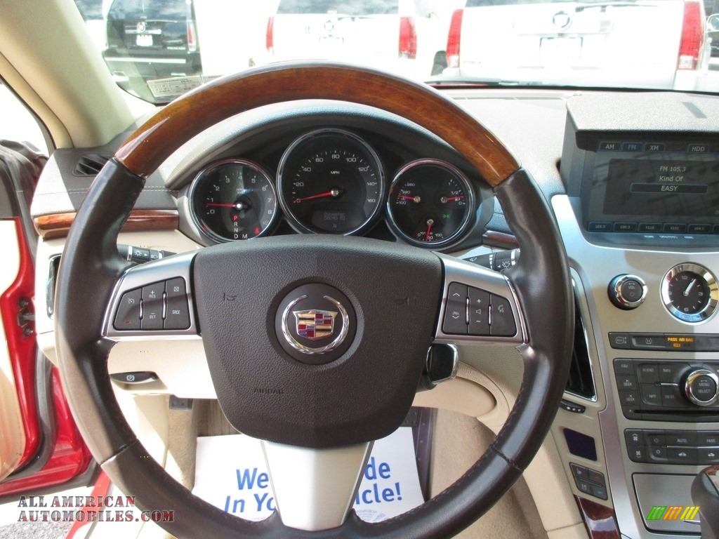 2010 CTS 4 3.6 AWD Sedan - Crystal Red Tintcoat / Cashmere/Cocoa photo #12