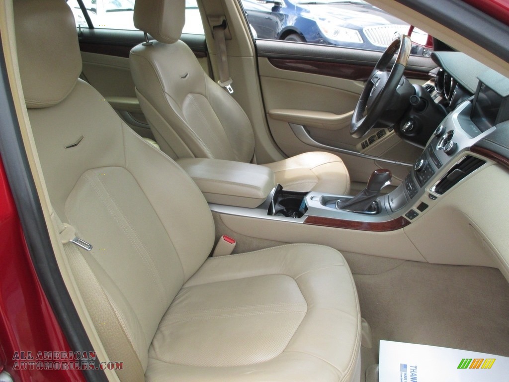 2010 CTS 4 3.6 AWD Sedan - Crystal Red Tintcoat / Cashmere/Cocoa photo #21