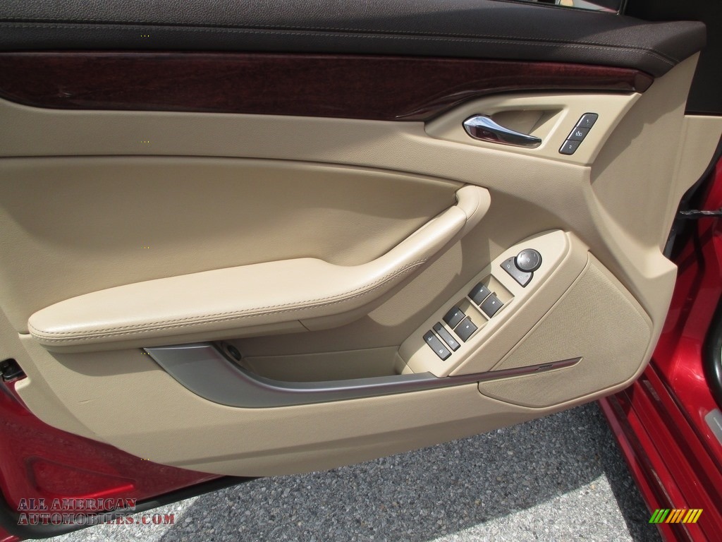 2010 CTS 4 3.6 AWD Sedan - Crystal Red Tintcoat / Cashmere/Cocoa photo #24