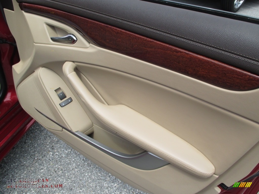 2010 CTS 4 3.6 AWD Sedan - Crystal Red Tintcoat / Cashmere/Cocoa photo #25