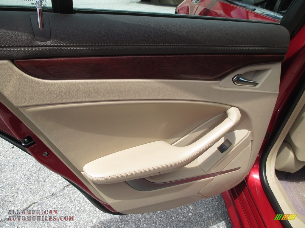 2010 CTS 4 3.6 AWD Sedan - Crystal Red Tintcoat / Cashmere/Cocoa photo #26