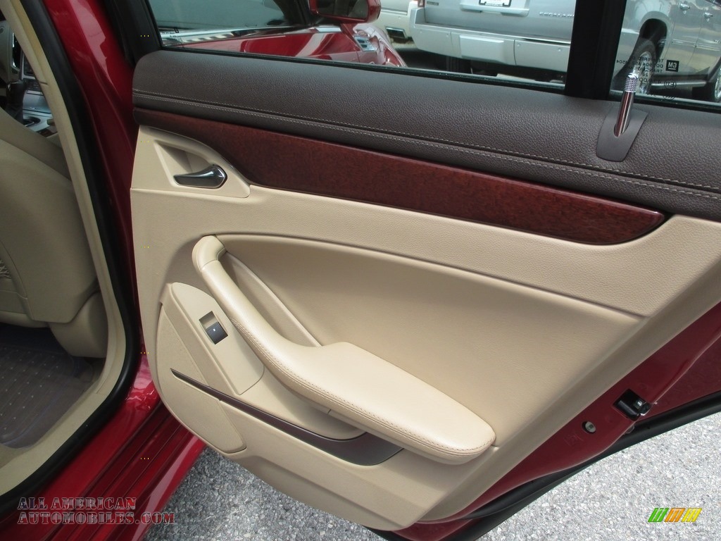 2010 CTS 4 3.6 AWD Sedan - Crystal Red Tintcoat / Cashmere/Cocoa photo #27