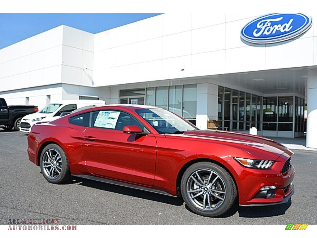 Ruby Red Metallic / Ebony Ford Mustang EcoBoost Coupe