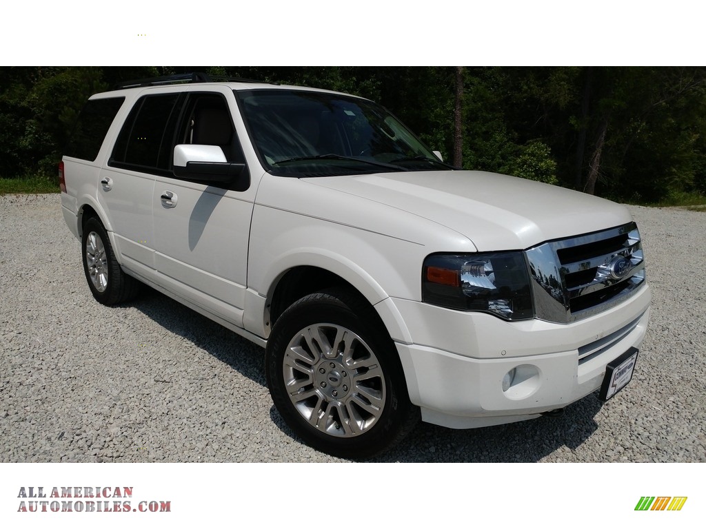 White Platinum Tri-Coat / Stone Ford Expedition Limited 4x4