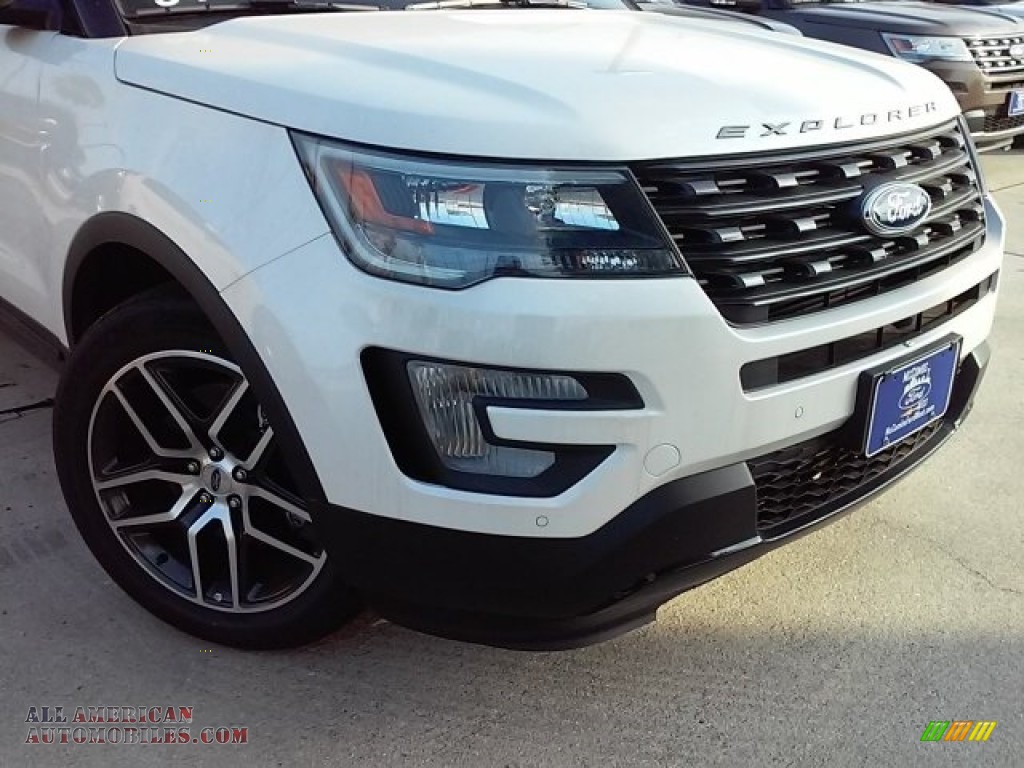 2016 Explorer Sport 4WD - White Platinum Metallic Tri-Coat / Ebony Black photo #3