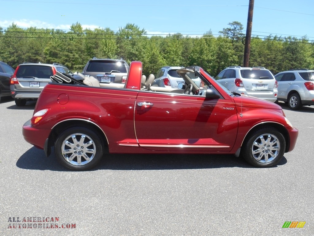 2006 PT Cruiser Touring Convertible - Inferno Red Crystal Pearl / Pastel Pebble Beige photo #2