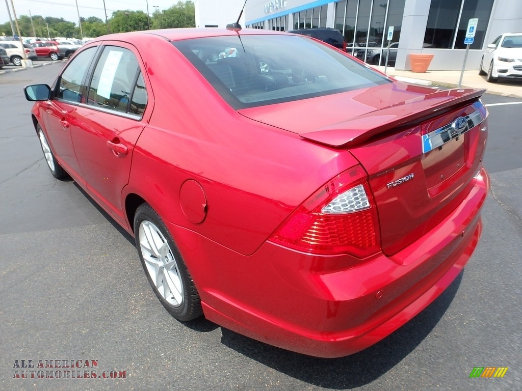 2012 Fusion SEL V6 - Red Candy Metallic / Charcoal Black photo #4