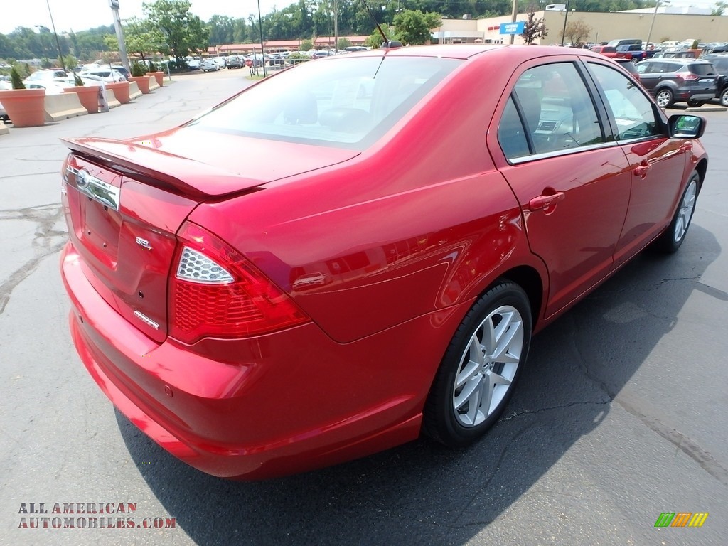 2012 Fusion SEL V6 - Red Candy Metallic / Charcoal Black photo #7
