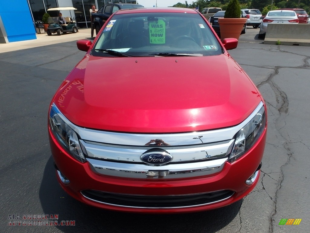 2012 Fusion SEL V6 - Red Candy Metallic / Charcoal Black photo #12