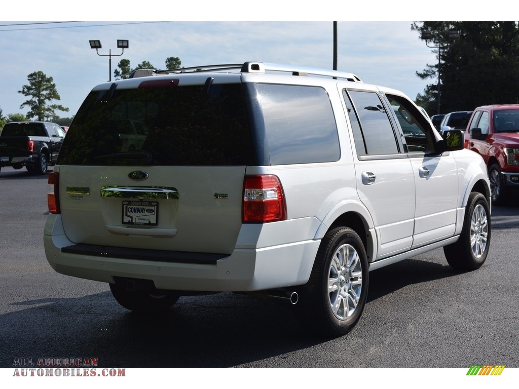 2011 Expedition Limited - White Platinum Tri-Coat / Charcoal Black photo #3