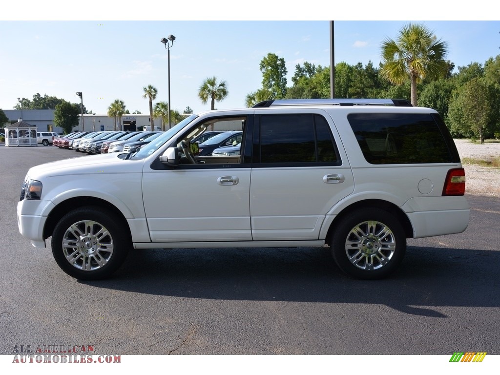 2011 Expedition Limited - White Platinum Tri-Coat / Charcoal Black photo #9