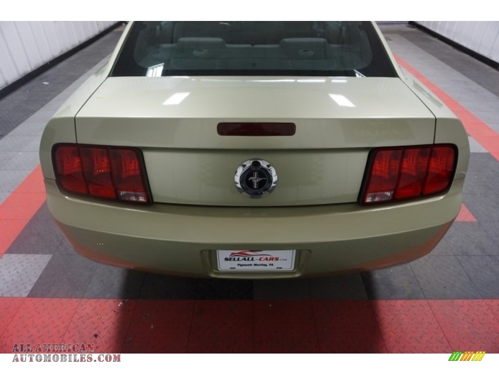 2006 Mustang V6 Premium Coupe - Legend Lime Metallic / Red/Dark Charcoal photo #60