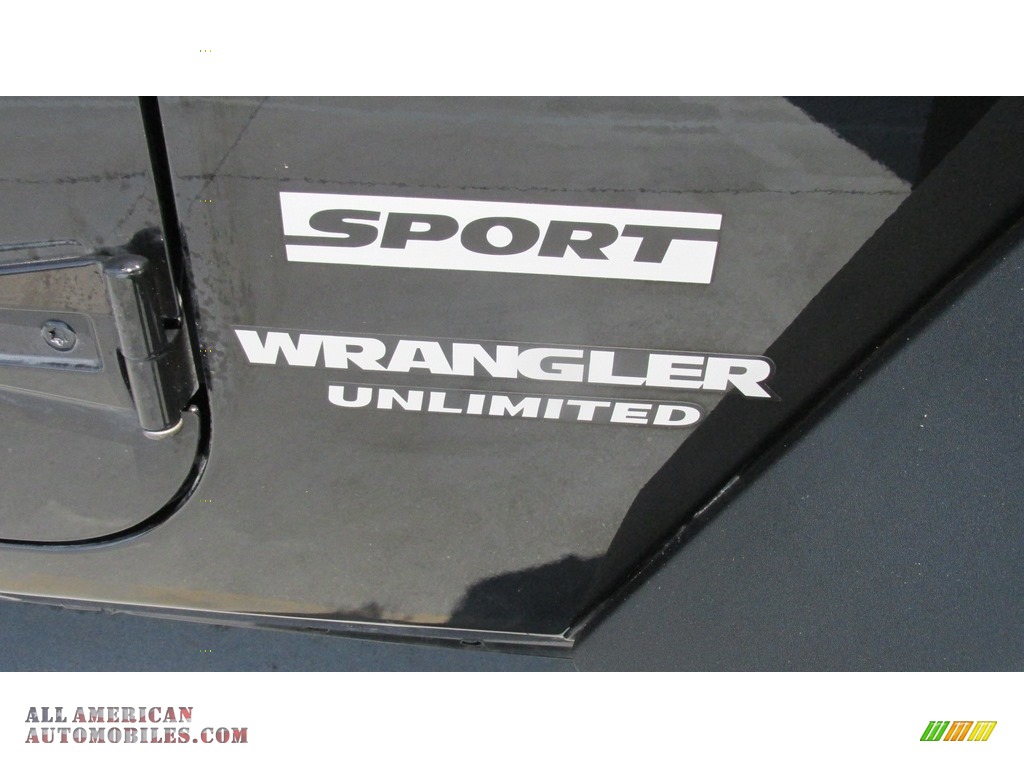 2015 Wrangler Unlimited Sport 4x4 - Black / Black photo #13